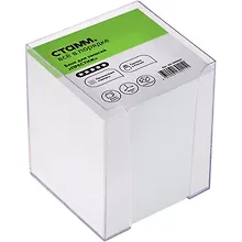 Купить Блок-куб 90*90*90 белый, пласт.бокс, Стамм — Фото №1