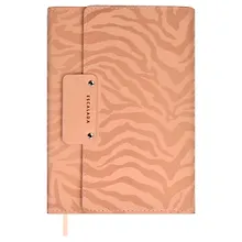 Купить Ежедневник недат. А5 160л "Матлассе" пепельно-розовый,  иск.кожа, мягкий переплет, блинт.тиснение, офсет, ляссе — Фото №1