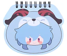 Купить Блокнот 11*10 "Teyvat Zoo Themed Ganyu" спираль — Фото №1