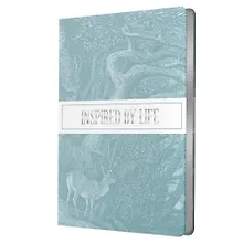 Купить Ежедневник дат. 2026г. А5 176л "FLOREALE. Smoky Sky" 7Б, иск.кожа, интегр.переплет, тонир.блок, тисн.фольгой, металл.торец, скругл.углы, ляссе, инд.уп — Фото №1