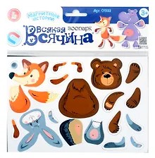 Купить Игра магнитная "Всякая всячина. Зоопарк" (6 зверей). Серия Магнитные истории — Фото №1