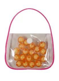Купить Бусины в сумочке с леской, 14 мм, оранжевый (11-08431-10) — Фото №1
