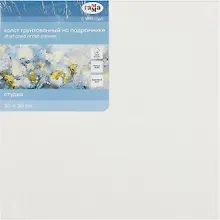 Купить Холст на подрамнике "Студия", 30*30см, 100% хлопок, мелкое зерно, Гамма — Фото №1