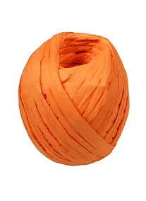 Купить Набор для упаковки, кокон, рафия, 20м, крафт уп., оранжевый — Фото №1