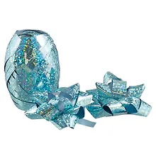 Купить Набор для упаковки «Голография голубой», 2 банта, лента — Фото №1