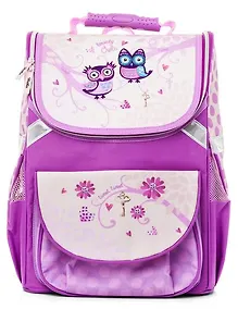 Купить Рюкзак, Hatber/Хатбер BALANCE Совушки 38*29*16см, полиэстер светоотраж. 1 отделение 3 кармана — Фото №1