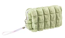 Купить Косметичка плюшевая (оливковая) (текстиль) (20х15) (12-12068-A001) — Фото №1