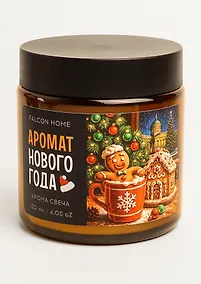 Купить Свеча ароматическая новогодняя Пряник (120мл) (FH043) — Фото №1