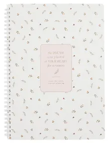 Купить Тетрадь А4 96л кл. "April", белый, карт.обл., спираль, ламинация, микротекстурирование, тиснение золотой фольгой — Фото №1