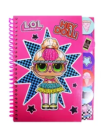 Купить Записная книжка А6+ 60л "LOL" спираль, 6 цв.разделителей, инд.уп. — Фото №1