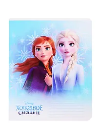 Купить Тетрадь в линейку "Холодное сердце", 12 листов, в ассортименте — Фото №1