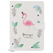 Купить Блокнот «Фламинго с коронами», 256 страниц, А5 — Фото №1