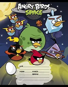 Купить Тетрадь в линейку "Angry Birds. Space", 12 листов, в ассортименте — Фото №1