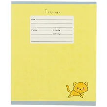 Купить Тетрадь в клетку Unnika, "Рыжик", 12 листов, в ассортименте — Фото №1