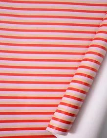 Купить Бумага упаковочная 70*100см "Полоски на крафте" глянц., инд.уп. — Фото №1