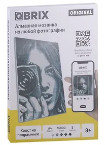 Купить QBRIX Алмазная фото-мозаика на подрамнике ORIGINAL А4 — Фото №1