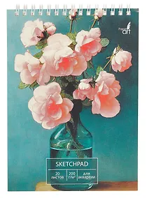 Купить Скетчбук А5 20л "Нежный натюрморт" акварельн., с перф., 200г/м2, мел.картон — Фото №1