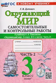 Купить Окружающий мир. 3 класс. Самостоятельные и контрольные работы. Часть 2. К учебнику А. Плешакова "Окружающий мир. 3 класс. В 2-х частях. Часть 2" — Фото №1
