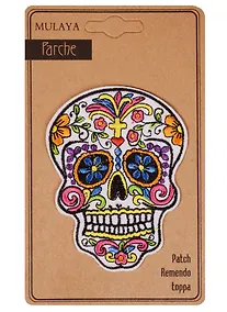 Купить Термонаклейка череп белый (9,5см) (11-34885-SM-04) — Фото №1