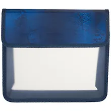 Купить Папка для тетрадей А5 липучка, пластик, синяя — Фото №1