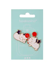 Купить Значок Котики с шариками (металл) (12-5769-A17) — Фото №1