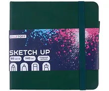 Купить Скетчбук 140*140 80л "SKETCH UP. Лесной" белый офсет 100г/м2, тв.подложка — Фото №1