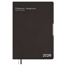 Купить Ежедневник дат. 2026г. А4 120л "Шеврет глосс" коричневый, кожзам, мягк. переплет, тисн. фольгой, офсет, закругл.углы, справ.мат-лы, 2 ляссе, инд.уп, Escalada — Фото №1