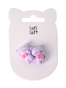 Купить Набор резиночек Котики (2шт) (пластик) (2,5см) (12-03907-B5) (Lafilaf) — Фото №1