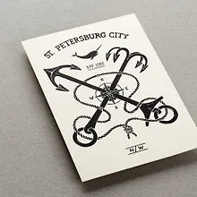 Купить Открытка, одинарная, Герб Петербурга — Фото №1