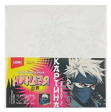 Купить Картина по номерам детская LORI "Отважный шиноби", холст на подрамнике 20х20 см — Фото №1