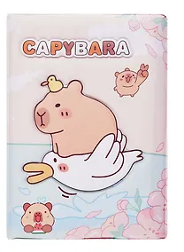 Купить Книга для записей А5 80 листов в клетку, "Капибара", в ассортименте — Фото №1