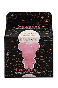 Купить Алмазная мозаика на брелоке Draw Me! "Розовый мишка", (5,5*4,5*7 см) — Фото №1