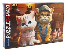 Купить Пазл Maxi "Мяу-стори" для детей 24 элемента, 480х330мм — Фото №1