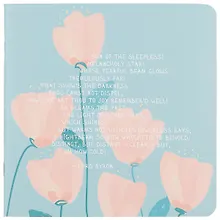 Купить Записная книжка 17*17 40л нелин. "Pastel", розовые цветы, мягк.переплет, микротекстурирование, скрепка — Фото №1