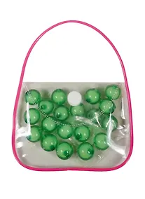 Купить Бусины в сумочке с леской, 14 мм, зеленый (11-08431-4) — Фото №1