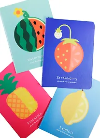 Купить Записная книжка А6 24л кл. "Fruity style" сшивка, ассорти, Languo — Фото №1