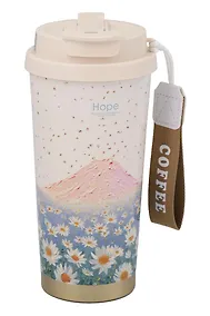 Купить Термостакан Ромашки Hope (пластик/металл) (520мл) (12-8999-202510-STB-73) — Фото №1