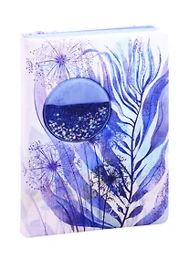 Купить Ежедневник недат. А5 120л "Одуванчики" кожзам, тв. переплет с поролоном, тонир.блок, блестки, ляссе — Фото №1