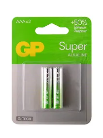 Купить Батарейка GP Super G-Tech AAA (LR03) 24A алкалиновая, BC2 — Фото №1
