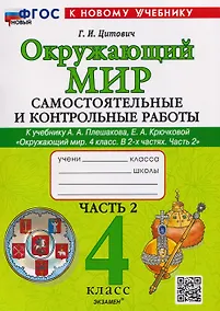 Купить Окружающий мир. 4 класс. Самостоятельные и контрольные работы. В 2-х частях. Часть 2. К учебнику А.А. Плешакова, Е.А. Крючковой "Окружающий мир. 4 класс. В 2-х частях. Часть 2" — Фото №1