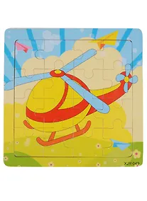 Купить Развивающая рамка Вертолет, дерево, 15х15 см — Фото №1