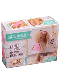 Купить Мягкая игрушка «Зайка Рафаэлка», набор для вязания, 12 см × 4 см × 10 см — Фото №1
