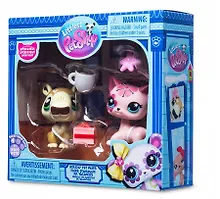 Купить Игровой набор Littlest Pet Shop, "Праздники Рождественские Каникулы", 2 фигурки Капибара и Короткошерстная кошка, подарочная упаковка, 4+ — Фото №1