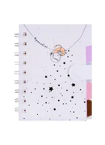 Купить Записная книжка А6 100л лин. "Space cat" 4 пласт.разделителя, пласт.обложка, спираль, ассорти, инд.уп. — Фото №1