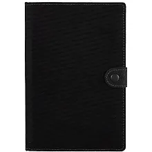 Купить Алфавитная книга А5, 104 листа, 215*145 графит, черная, на кнопке — Фото №1