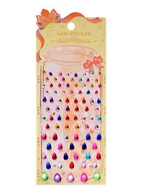 Купить Стразы самоклеящиеся капельки (разноцветный микс) — Фото №1