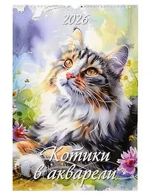 Купить Календарь 2026г 320*480 "Котики в акварели" настенный, на спирали — Фото №1