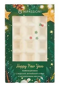 Купить Бомбочка-вафля для ванны НГ Мерцающая ночь (зеленый) (140 г) — Фото №1