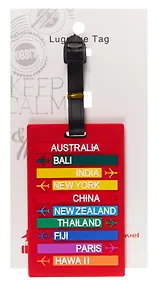 Купить Багажная бирка на чемодан Страны (ПВХ) (8х11) (12-7348-Z6) — Фото №1