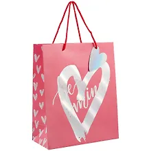 Купить Пакет А4 32*26*13 Magic Hearts жен., бум.мат.ламинат, голография, ассорти — Фото №1